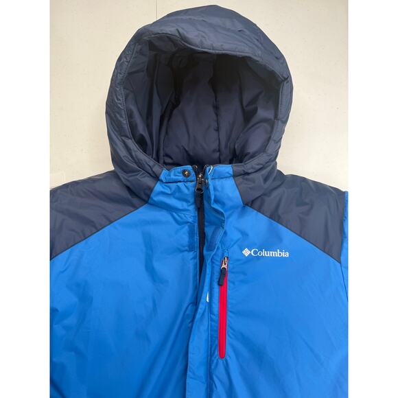 NEW Columbia Big Kids Lightning Lift Insulated Jacket Hooded Blue Navy Size L - Picture 5 of 11